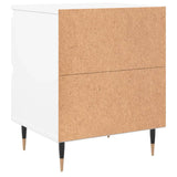 Bedside Cabinet White 40x35x50 cm Engineered Wood 826860