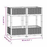 Raised Bed 80x40x71 cm Polypropylene 316520