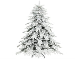 6ft Super Flocked Christmas Tree - Green/White T3398P424893