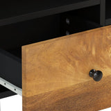 TV Cabinet 100x33x46 cm Solid Wood Mango and Engineered Wood 351981