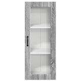 Wall Glass Cabinet PORTO Grey Sonoma 40 x 31 x 100 cm 885451