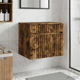 Wall-mounted Bathroom Cabinet Smoked Oak 59 x 44.5 x 50 cm 890637