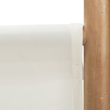 Folding 4-Panel Room Divider 160 cm Bamboo and Canvas 350624