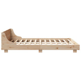 Bed Frame without Mattress 140x200 cm Solid Wood Pine 850728
