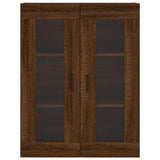 Wall Mounted Cabinets 2 pcs Brown Oak Engineered Wood 3197960
