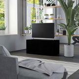 TV Cabinet Black 80x34x36 cm Engineered Wood 801851