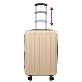 Suitcase Folding Champagne 43 x 27 x 66 cm ABS Plastic 42006255