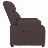 Recliner Chair Dark brown 82 x 93 x 96 cm Fabric 348113
