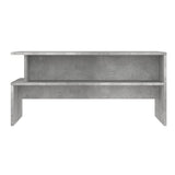 ZNTS Coffee Table Concrete Grey 90x55x42.5 cm Engineered Wood 834281