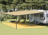 Tent Carpet Beige 400x800 cm HDPE 310775
