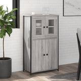 Highboard Grey Sonoma 62x32x106.5 cm Engineered Wood 834208