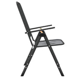 Folding Chairs 2 pcs Expanded Metal Mesh Anthracite 317340