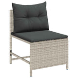 Garden Sofa Set 6 pcs Light grey and dark grey Poly Rattan 4104705