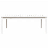 Garden Table White 121x82.5x45 cm Solid Wood Pine 824128