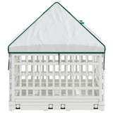 4 Panel Dog Playpen with Roof 177.5 x 154.5 x 112 cm Plastic 42027222