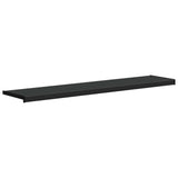Window Sill Black with wood grain 120 x 35 x 4.5 cm PVC 42046865