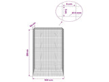 Gabion with 5 mm Wire and 5x5 cm Mesh 100x50x200 cm 3464300