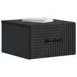Wall-Mounted Bedside Cabinet 2 pcs Black 34.5 x 33 x 20 cm 898598