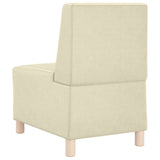 Modular Sofa Unit Armless 3 pcs Cream 55 x 74 x 82 cm 3399812