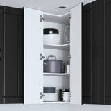 Wall Corner Cabinet LUCCA Black 57 x 57 x 100 cm 885166