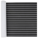 Boat Mat Striped Dark Grey and White 240 x 90 cm EVA 42046771