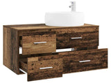 Bathroom Furniture Set 2 pcs Old Wood Engineered Wood 3404006
