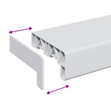 Window Sill White 140 x 15 x 4.5 cm PVC 42046790
