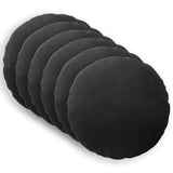 Cushion with Pillow HEERLEN 6 pcs Black Velvet 929348