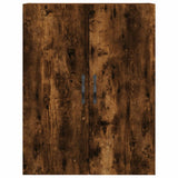 Highboard Smoked Oak 69,5x34x180 cm Engineered Wood 3198086
