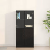 Highboard Black Oak 68 x 37 x142 cm 3329301