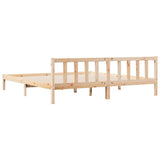 Extra Long Bed Frame without Mattress 200x220 cm Solid Wood Pine 852454