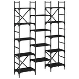 Bookshelf Black Engineered wood Large Bookshelf Rectangular 838868