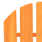 Garden Chair Orange Solid fir wood Ergonomic Adirondack Chair 315878