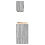 Garage Cabinets 6 pcs Grey Sonoma Engineered Wood 3328355