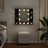 Mirror Cabinet Black Oak 70 x 16.5 x 60 cm Engineered Wood 886233