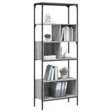 Bookcase 5-Tier Grey Sonoma 76x33x188.5 cm Engineered Wood 839006