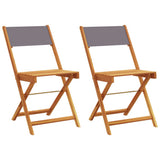 Bistro Chair Set of 2 Anthracite 367682