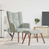 Relaxing Chair Light Grey Velvet 42022441