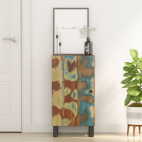ZNTS Sideboard with Door 40x31x75 cm Solid Wood Reclaimed 352911