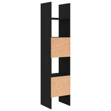 Book Cabinet Black Oak 40 x 35 x 180 cm Engineered Wood 875020
