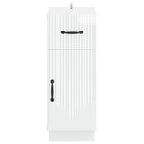 Bathroom Storage Cainet HOORN High Gloss White 30 x 31 x 77 cm 897269