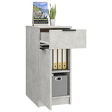 Desk Cabinet Concrete grey Engineered wood Compact Desk Cabinet 811506