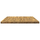 Rectangular Table Top 70 x 70 x 3.5 cm Square Solid Acacia Wood 938292