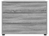 Storage Cabinet Grey Sonoma 80 x 31 x 81 cm Engineered Wood 888853