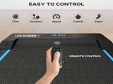 2.5HP Walking Pad, 1-6km/h Folding Treadmill with Remote Control and LED Display for Home Gym T3398P347563