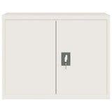 File Cabinet White 90x40x110 cm Steel 3188310