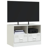TV Cabinet White 67x39x44 cm Steel 841749