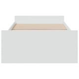 Bed Frame with Drawers without Mattress White 100x200 cm 3280328