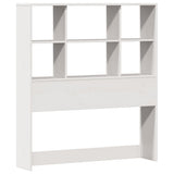 Bookcase Bed without Mattress White 90x190cm Single Solid Wood Pine 3322380