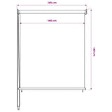 Outdoor Roller Blind 145 cm Cream 43440